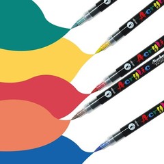 12/24/36/48/60 Colors Acrylic Paint Pens Markers Brush Tip Paint Markers