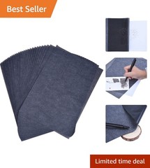 30 Count Black Carbon Transfer Paper – Perfect for Tracing on Multiple Surfaces