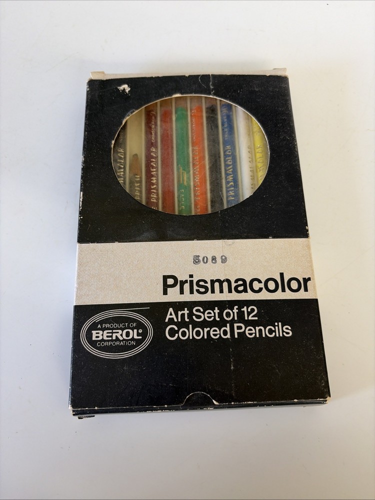 Vintage Berol Prismacolor Art Set of 12 Colored Pencils No 952