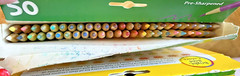 Crayola Colored Pencils 68-4050 50 Pre-Sharpened Nontoxic Bright Bold *3 PACK*
