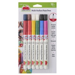 Paint Pens, Set of 12 Multi-Surface Fine Tip Paint Pens, Perfect for Indoor a…