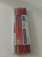 Tombow Abt Pro Pens 5 Sets of 5 Blendable Water-Based Markers = 25 Markers