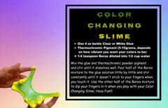 Color Changing Thermochromic Powder Pigment Heat Reactive for Slime Nails Resin
