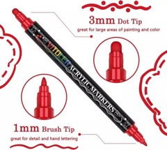 Fabric Markers Permanent Pens Paint Clothing Textile Dye T-Shirt Shoes DIY Set