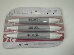 NUVO – Rosy Pinks – Dual Tipped Alcohol Markers – 3 Pack