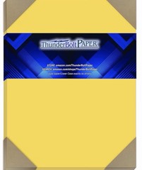 ThunderBolt Paper Cardstock (Model Golden Yellow)