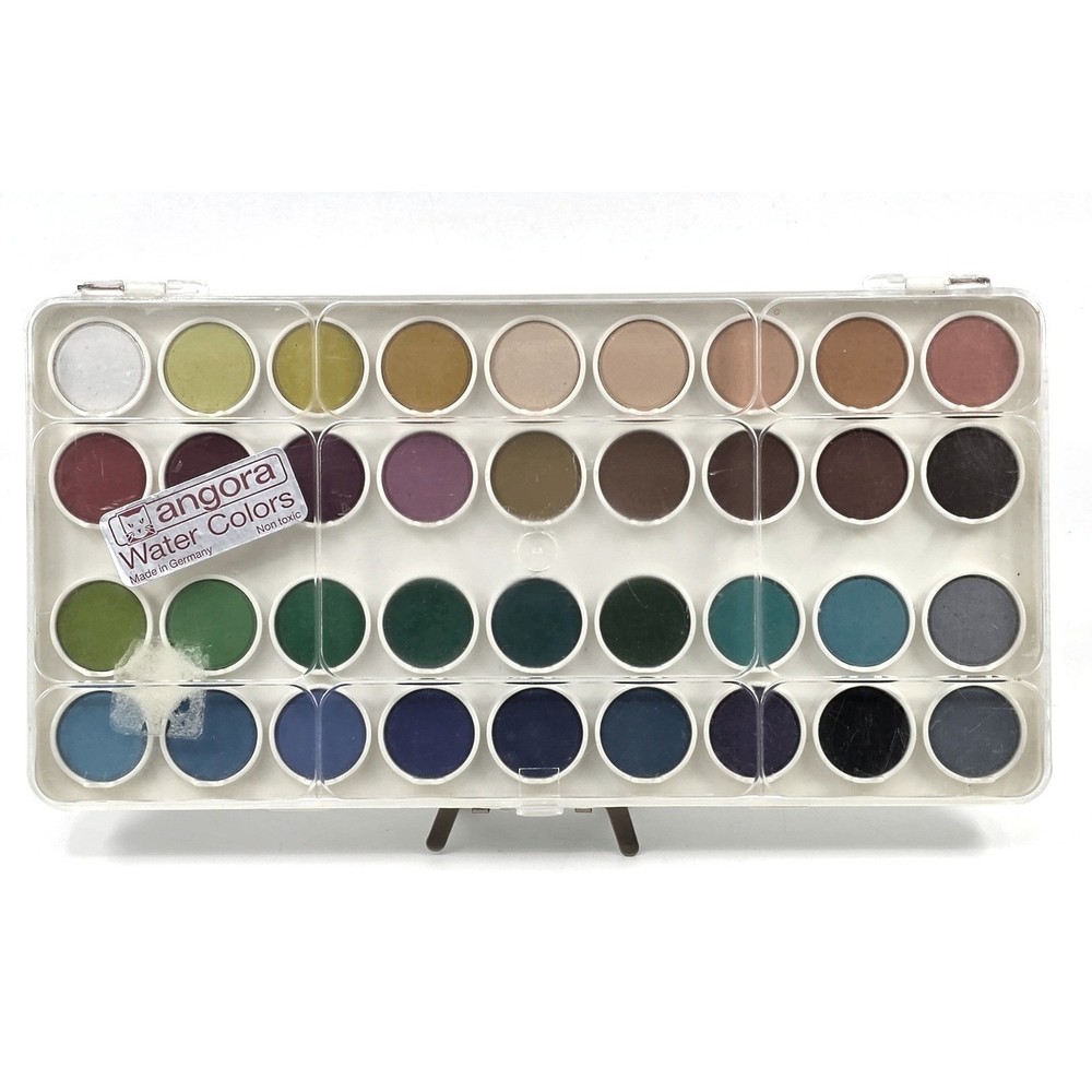 Angora Water Colors 36 Pan Set Made in Germany Non-Toxic 601-16 Canson-Talens