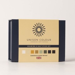 Unison Colour Soft Pastels Drawing Half Stick Mini 8 Set