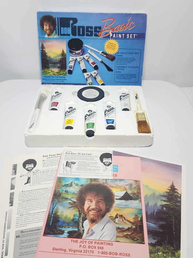 Bob Ross Joy of Painting Basic Paint Set NOS