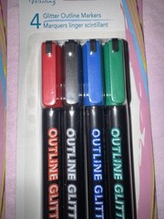 2 packs Glitter Outline Markers – 8 total markers different colors – New in pack