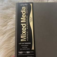 Brand New Ucreate Mixed Media Premium Paper Hardbound Book 80 Sheets 10.875×8.5