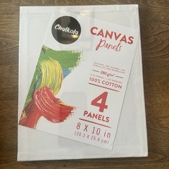 Canvases for Painting – 8×10 4 Pack Art Paint Canvas Panels Set Boards