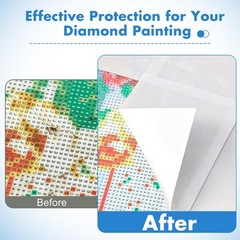 300 Pieces Diamond Painting Release Paper, Double-Sided Non-Stick White