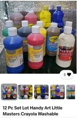Bulk Lot Craft Paint Various Sizes, Colors, Brands, Acrylic, Tempera, Washable