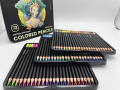 Artist Pencils Premier Colored Pencils Complete Set of 72 Assorted Colors Gift