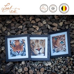 Vervaco 14 Count LanArte Tiger On Aida Counted Cross Stitch Kit, 13.75″ x 13.5″