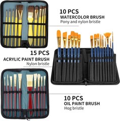 149Pcs Deluxe Artist Painting Set with Aluminum and Beech Wood Easel, 48 Colo…