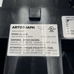 Artograph Prism Art Projector 225-090 w/ Box Tested Working Clean No Bulbs
