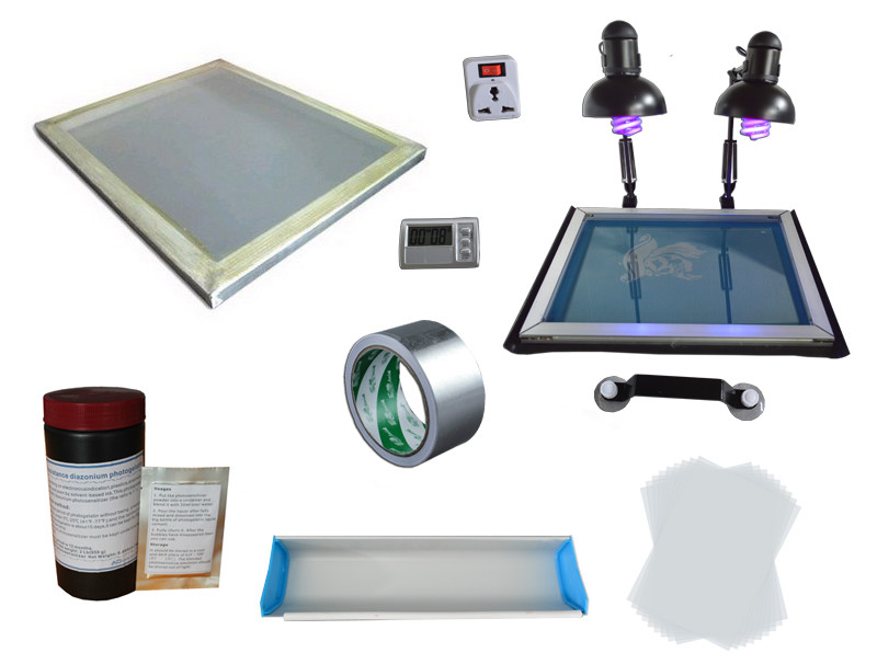 INTBUYING Screen Press Tools Screen Printing Plate Making Material Kit Exposure