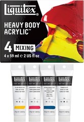 Liquitex Professional Heavy Body Acrylic Paint, 4 x 59ml (2-oz) Mixing Primary C