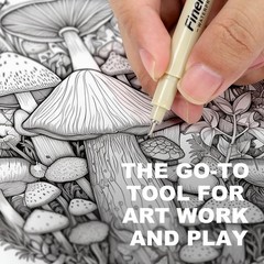 12 Pcs Black Micro Fineliner Drawing Pens Waterproof Watercolor Art Pen Set