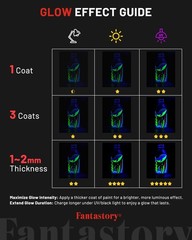 Fantastory Fluorescent Glow 2 Fl Oz (Pack of 10), Colors Series