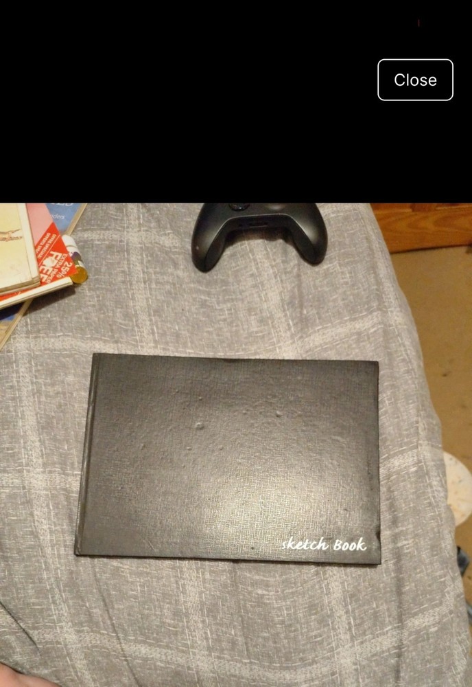Black Textured Sketchbook – 24 A4 Pages – Excellent Condition