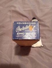 Vintage Grumbacher No. 529 Pre-Tested Artists Oil Color Zinc White 150cc XLarge