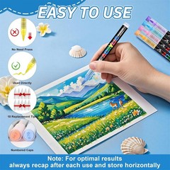 Guangna Acrylic Paint Markers, Brush Tip Acrylic Paint Pens, Quick-Drying…