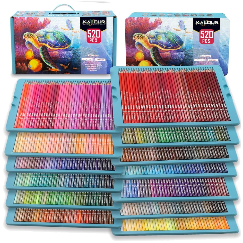 Soft Core Artist Pencils – 520 Colors