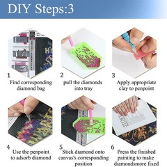 JFYHAB 5D Phoenix Diamond Painting Kits for Adult, 12×12 inches, colourful