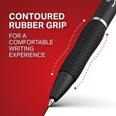 S-Gel Ultra Fine Point 0.38mm Black Gel Pens – Pack of 4 for Effortless Writing