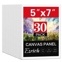 5x7IN Small Canvases for Painting, 30 Pack Mini Canvas Boards for Painting Ca…