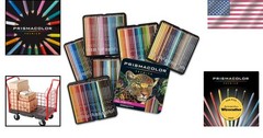 Premier Colored Pencils Assorted Colors 132 Pack Soft Core Art Drawing Shading