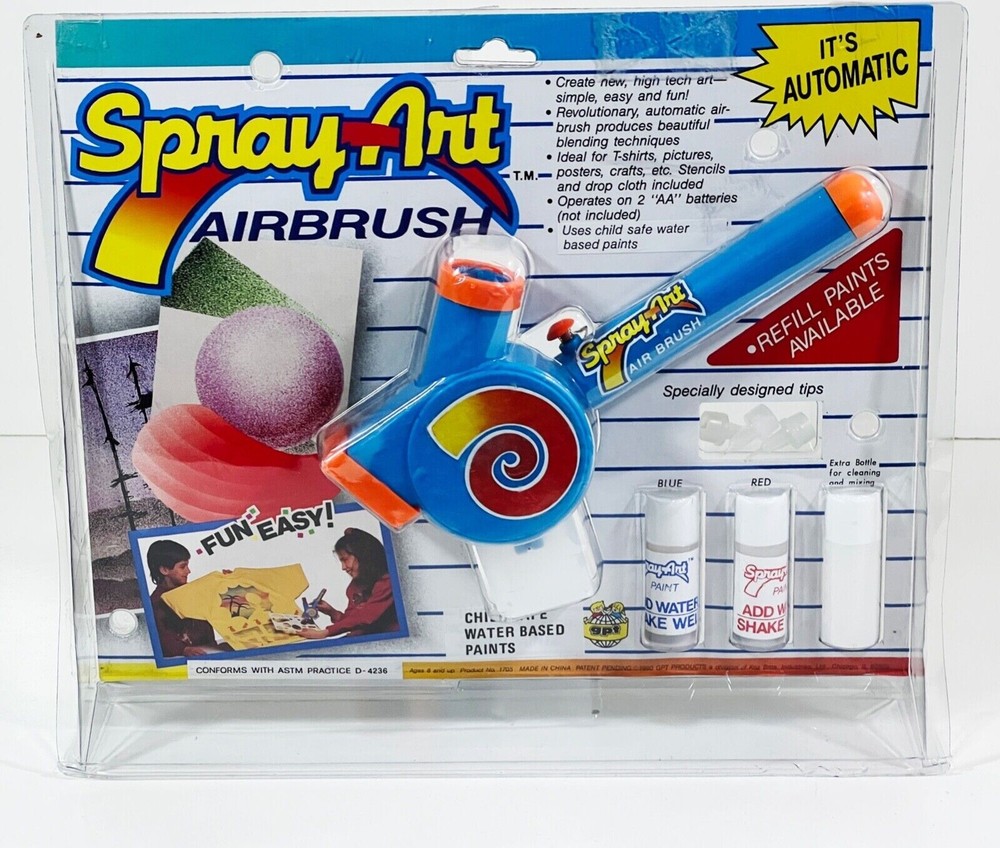 Spray Art Airbrush Kit | Child Safe Water Based Paints (BRAND NEW SEALED)