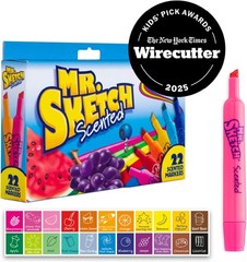 Mr. Sketch Scented Markers, Chisel Tip, Assorted Colors, 22 Count – Fun for Kids