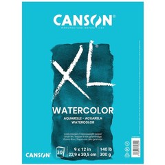 Watercolor Pad for Paint, Pencil, Ink, Charcoal, 9×12 Inch