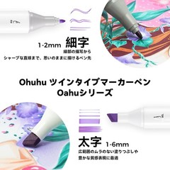 Ohuhu Illustration Markers, Normal Type, 320 Colors, 321 Pens (Two Tips and One