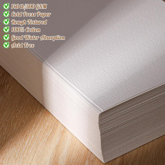 30 Sheets Watercolor Paper 8.5 X 11, 140 Lb/300 GSM Cold Press Watercolor Paper