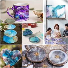 CHEAPART Alcohol Ink Set 24 Vibrant Colors Resin Dye High Concentrated 10ml