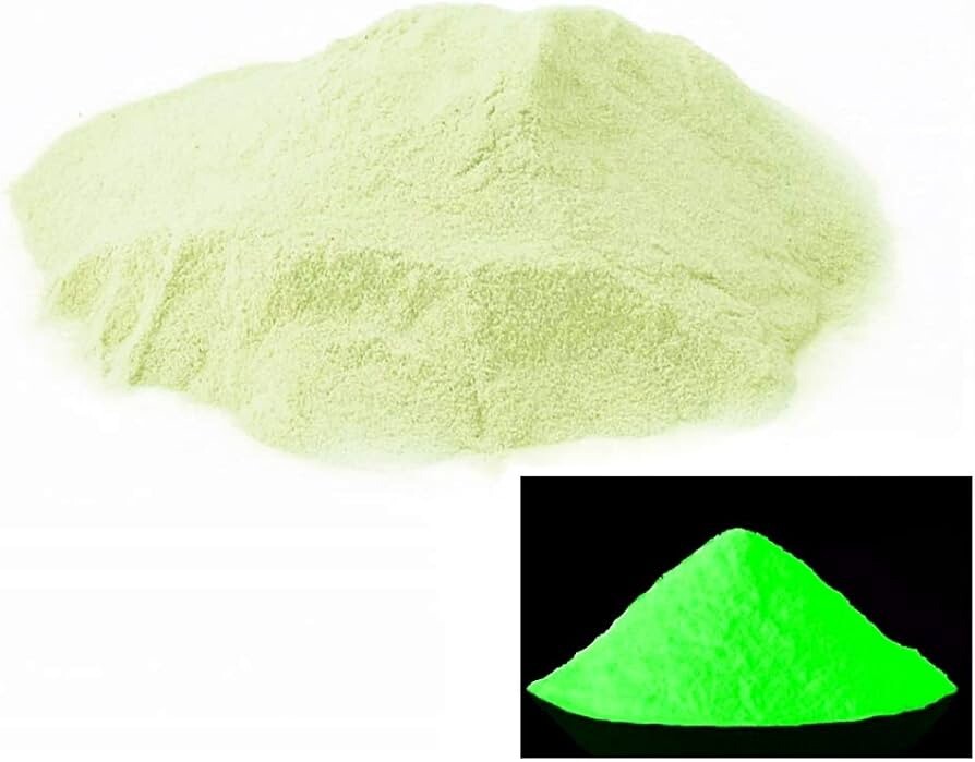 1 LB Glow in the Dark pigment powder WATERPROOF Luminous, Strontium Yellow-Green