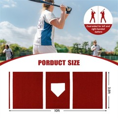 Softball Pitching Mat 10ft x 3ft Artificial Turf Indoor Outdoor Training Aid
