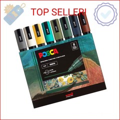 uni POSCA PC-5M Water-Based Paint Markers, Reversible Medium Tip (1.8-2.5mm), Ea
