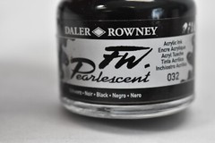Lot of 2 Daler Rowney FW ARtsits Acrylink Ink Bottles 29.5mL 1oz Black 50761913