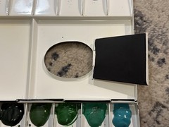 Holbein 500 Steel Watercolor Palette With 24 Holbein Colors with Original Box
