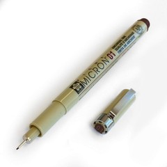 Pigma Sakura Micron – Pigment Fineliners – 0.1mm – 1 Count (Pack of 3), sepia