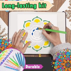 Insnug Mandala Dotting Tools Painting Kit – 8.8 x 8.3 inches, Multicolored