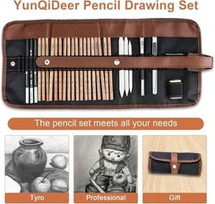 Drawing Pencils Set Art Supplies Sketch Pencils Kit for Kids Adults 29pcs