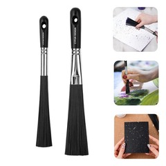 Flat/Round Splatter Brush,Abstract Art Brush for Adding Speckles Splatters Spots