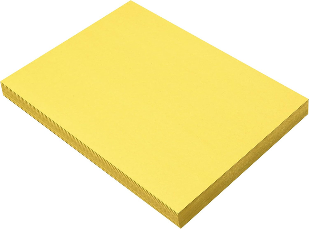 (Formerly ) Construction Paper, Yellow, 9″ x 12″, 100 Sheets